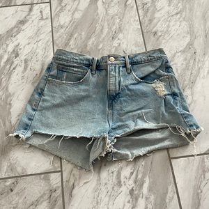 Light Wash Good American Denim Shorts